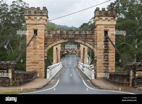 Hampden Bridge Kangaroo Valley New South Wales Australia Stock Photo