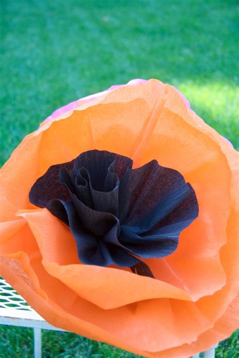 Crepe Paper Poppy Flower A Tutorial Piecedgoods