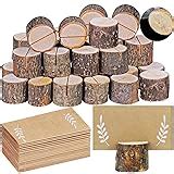 Amazon Wowoss Pcs Rustic Wood Place Card Holders Circular Table