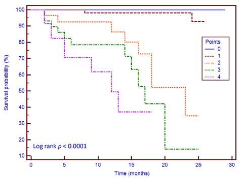 Kaplan Meier Curves For The Risk Stratification Score The Scoring