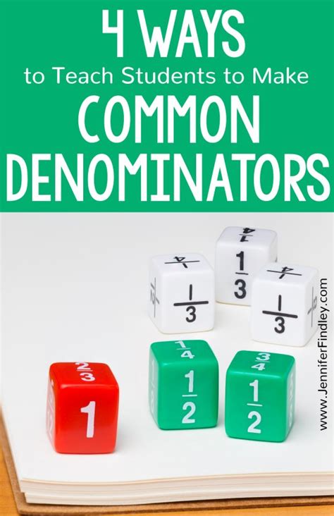 4 Ways To Teach Students To Make Common Denominators