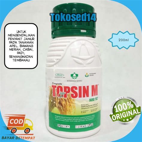 Fungisida TOPSIN M 500 SC 200 Ml Metilteofanat Untuk Jamur Tanaman