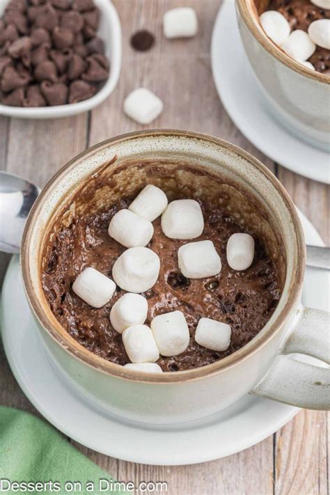 Hot Chocolate Mug Cake Desserts On A Dime