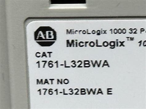 Allen Bradley L Bwa Ser E Frn Micrologix Controller