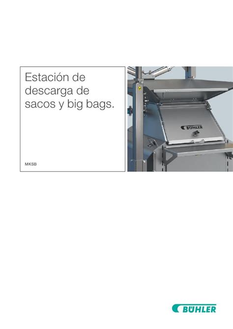 PDF Estación de descarga de sacos y big bags Además se ha