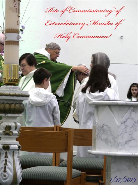 Commissioning Of Extraordinary Ministers Of The Holy Eucharist 12019