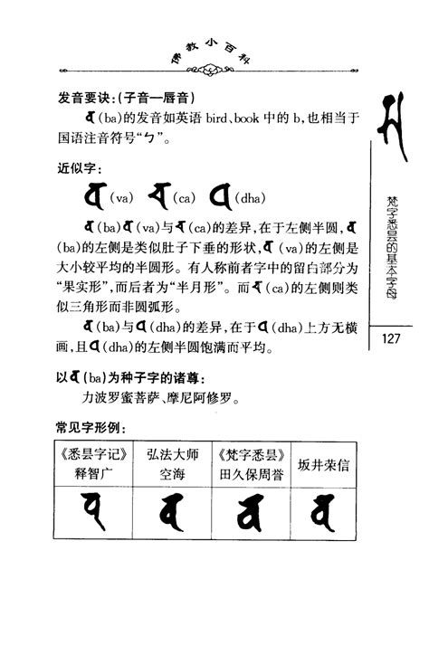 佛教小百科第一辑20简易学梵字（基础篇）中国社会科学出版社密海宝藏 第132页 大咒仙网站 佛法密咒真言陀罗尼实修网 大呪仙网站