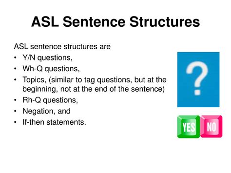 Asl Sentence Structure Generator