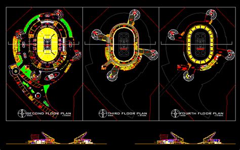 Planos De Estadio Olimpico En Dwg Autocad Proyectos Estadios Hot Sex