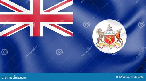 3D Flag of Cape Colony 1795-1910, South Africa. Stock Illustration - Illustration of hopequot ...