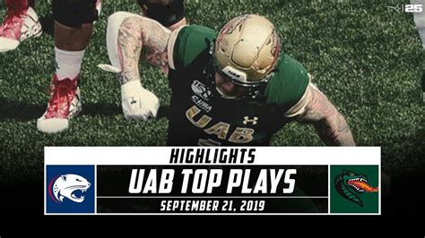 Uab Football Top Plays Vs South Alabama 2019 Stadium Youtube