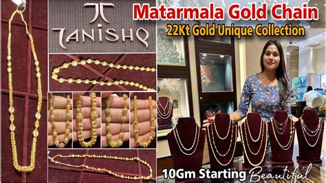 Tanishq Unique Gold Matarmala Designs With Price Tanishq Light Weight