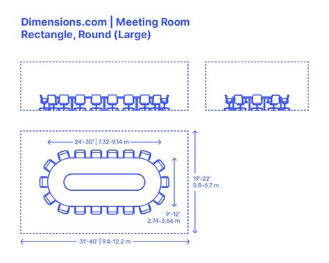 Meeting Room Rectangle Small Dimensions And Drawings