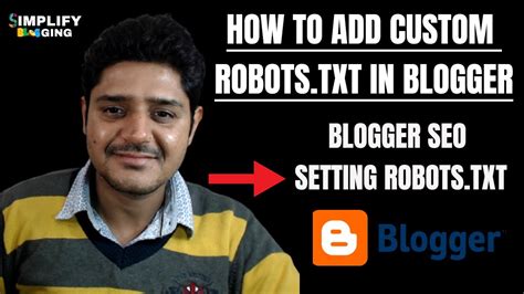 How To Add Custom Robots Txt To Blogger Blogger Seo Setting Youtube