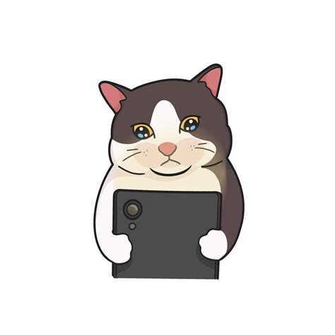 Tábua Gato Meme Fofa Ilustração 45765131 Png