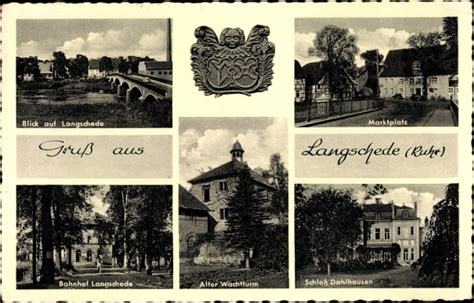 Ansichtskarte Postkarte Langschede Fröndenberg an der Ruhr Bahnhof