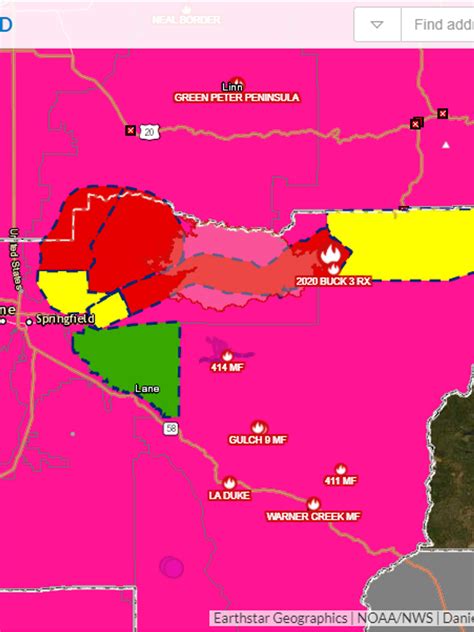 Wildfires In Oregon Map