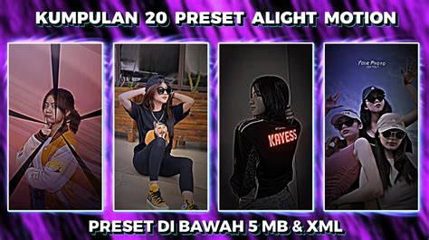 Kumpulan Preset Base Alight Motion Jedag Jedug Trend Tiktok