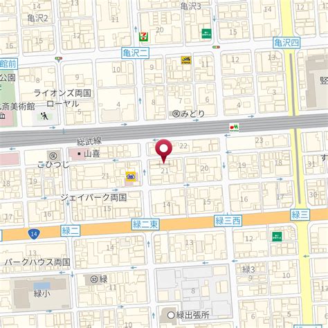 東京都墨田区緑3－21－5 の地図 Mapfan