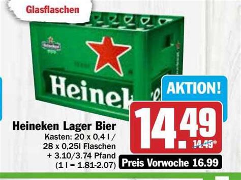 Heineken Lager Bier Angebot Bei Hit Prospekte De