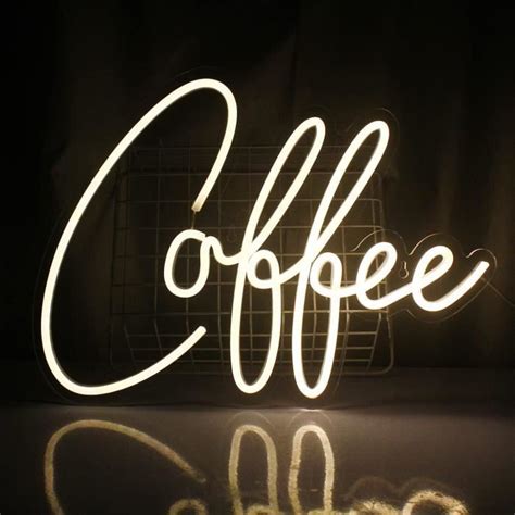 Café Neon Light Sign Cafe Led Signes Lettres Neon Lights Pour Cafe Shop