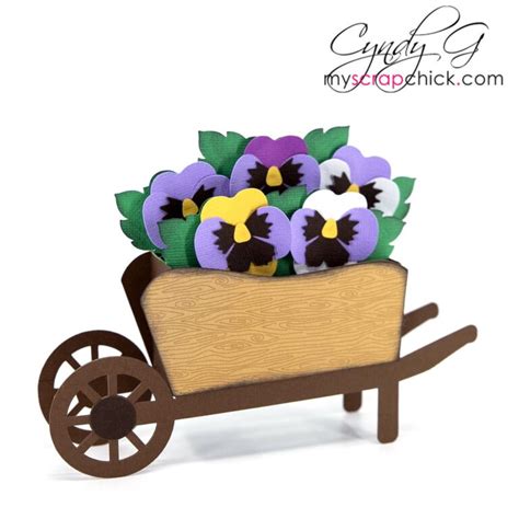 Wheelbarrow Box Card Svg My Scrap Chick