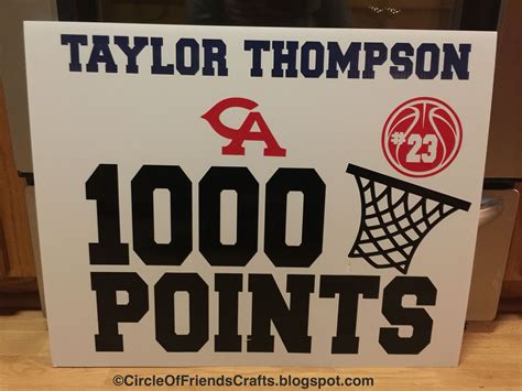 1000 Point Basketball Poster Ideas