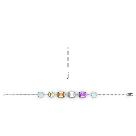 codebyEdge Morse code Letter J Bracelet - 925 Silver Set With Lab-Grown