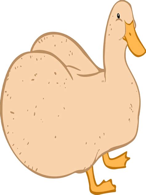 Naked Duck Stickers By Darktrini Redbubble