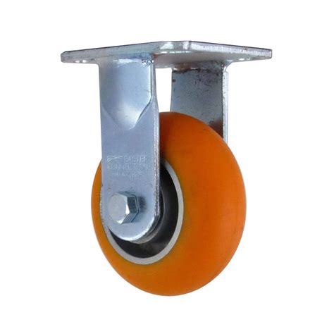 5 Plate Caster Rigid Orange Wheel 800Lbs C Tek Lean Solutions Inc