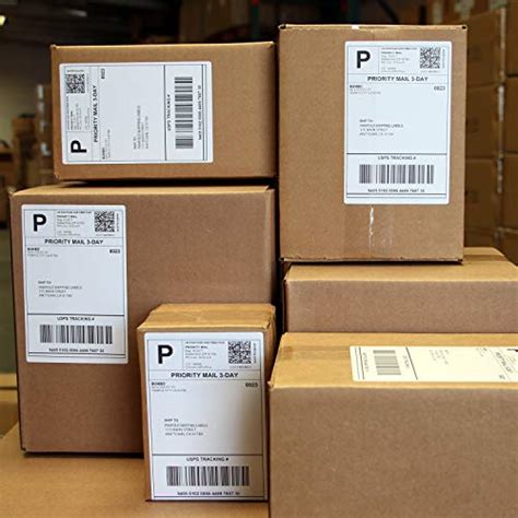 Buhbo 4 X 6 Direct Thermal Shipping Label 1000 Fanfold Labels