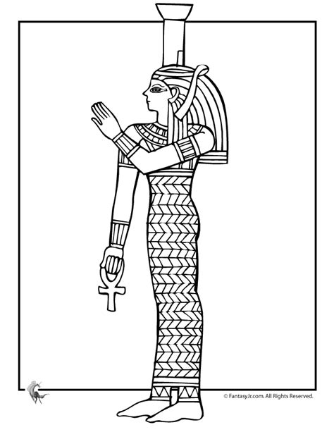 Starov K Egypt Omalov Nky Egyptsk Kr Lovny Coloring Page Fantasy Jr