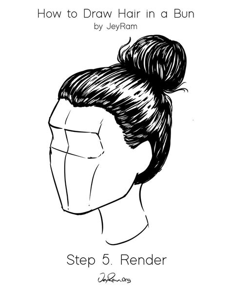 How To Draw Hair In A Bun Easy Tutorial For Beginners How To Draw