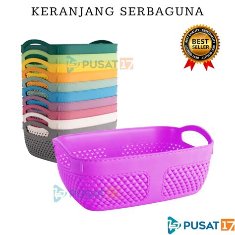 Jual Pusat Keranjang Anyam Plastik Serbaguna Keranjang Multifungsi