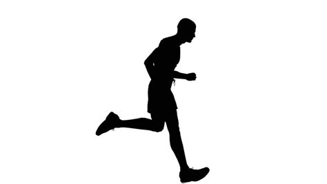 Runner Silhouette Stock Footage Video | Shutterstock