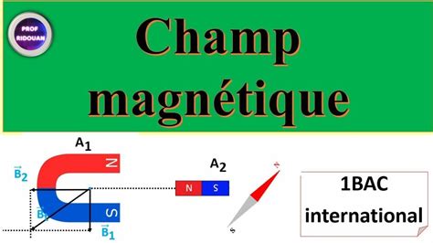 champ magnétique résumé exercices corrigés 1Bac YouTube