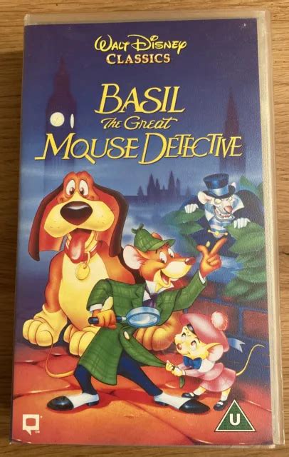 Basil The Great Mouse Detective Disney Classics Vhs Video Tape Good