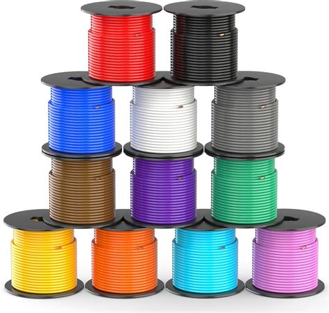 Gs Power 12 Gauge Electrical Wire 6 Pack Color Combo Low