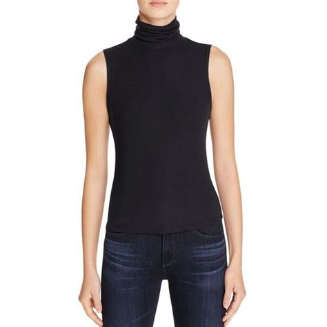 Theory Wendel Sleeveless Turtleneck Top Deep Navy