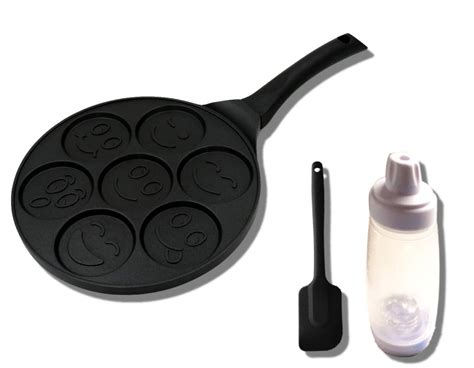 Buy The French Castle Emoji Smiley Face Pancake Pan Nonstick Pancake Griddle With 7 Unique