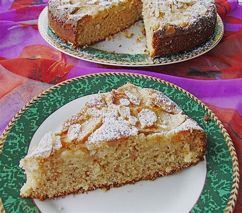 Vanille Mandel Kuchen Mit Apfel Chefkoch De