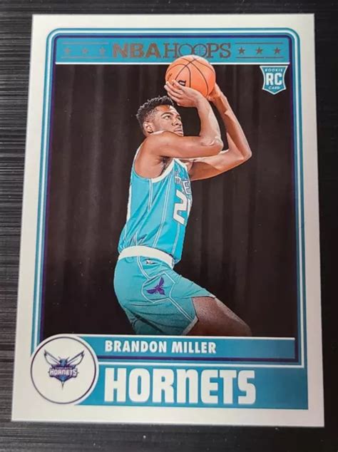 2023 24 PANINI NBA Hoops Brandon Miller Tribute RC 284 Charlotte