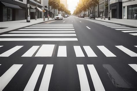 Premium Photo | Smart Crosswalk Safety Ad Mockup Customize Your Design