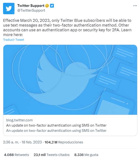 Cómo activar la doble autenticación en Twitter sin pagar Twitter Blue