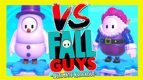 fall guys en vivo skin elfo vs muñeco de nieve en partidas privadas