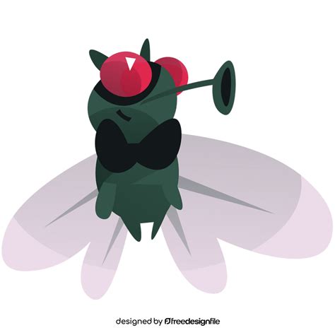 Cute fly cartoon clipart vector free download