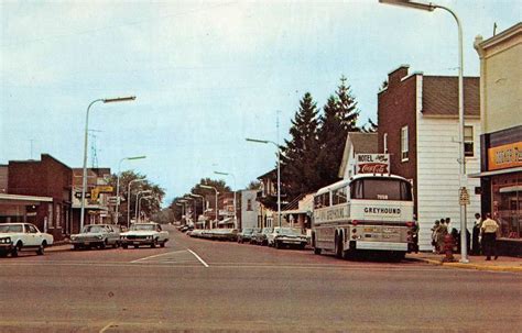 Abbotsford Wisconsin Main Street Scene Historic Bldgs Vintage Postcard