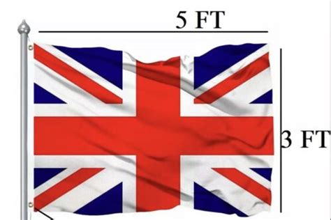 5X3 FT Large UK Union Jack FLAG Great Britain Fabric Polyester British