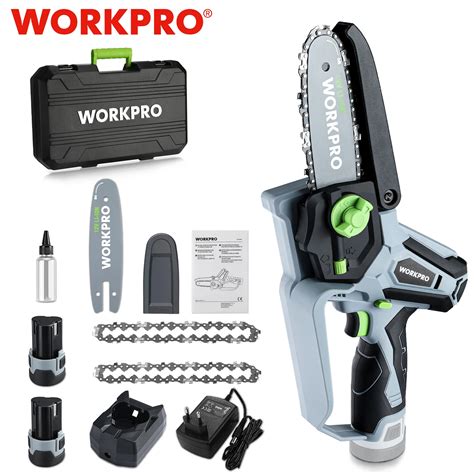 Workpro V Sem Fio Mini Motosserra El Trica Recarreg Vel Poda Para