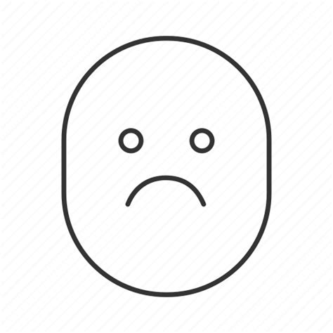 Depressed Emoji Emoticon Sad Smiley Unhappy Upset Icon